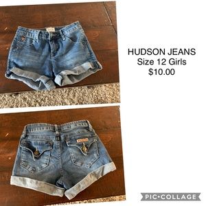 Hudson Jeans Girl’s Denim Shorts Size 12
